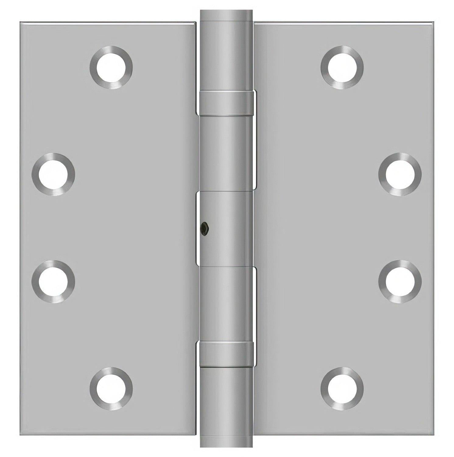 Deltana SS45NBU 4-1/2" x 4-1/2" Stainless Steel Square Corner Ball Bearing Door Hinge NRP