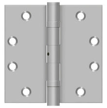 Deltana SS45NBU 4-1/2" x 4-1/2" Stainless Steel Square Corner Ball Bearing Door Hinge NRP