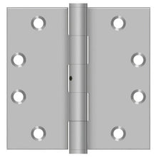Deltana SS45NU32D 4-1/2" x 4-1/2" Stainless Steel Square Corner Door Hinge