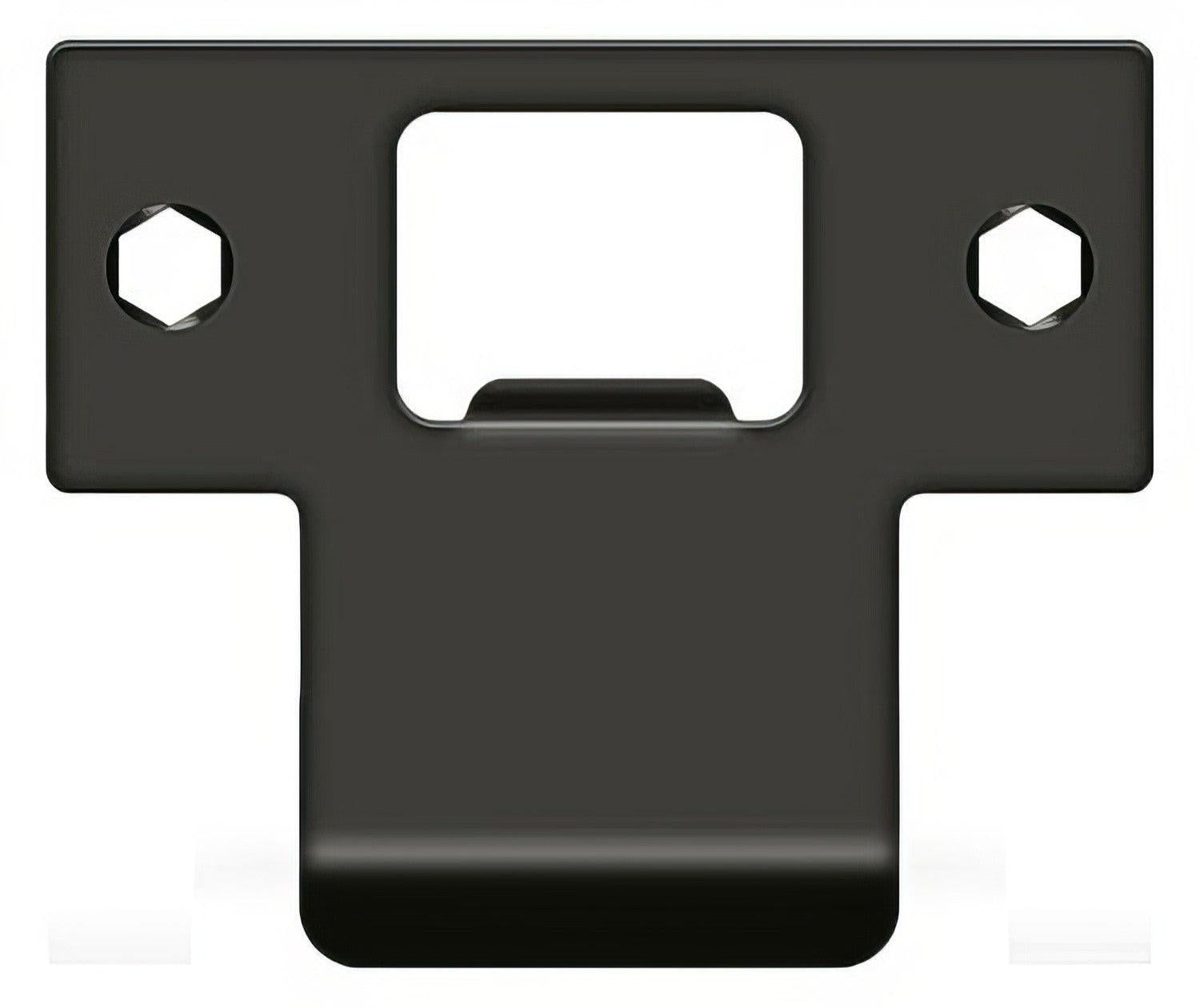 Deltana TSPE225 2-3/4" x 2-3/8" Extended Lip T-Strike Plate