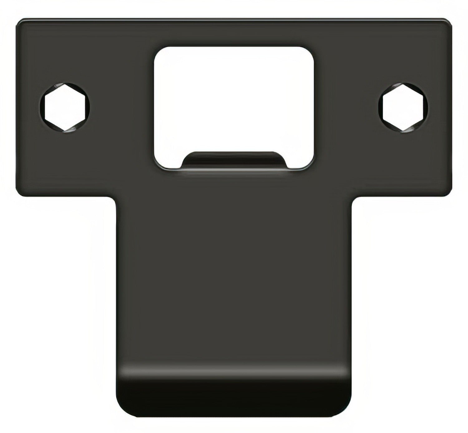 Deltana TSPE250 2-3/4" x 2-5/8" Extended Lip T-Strike Plate