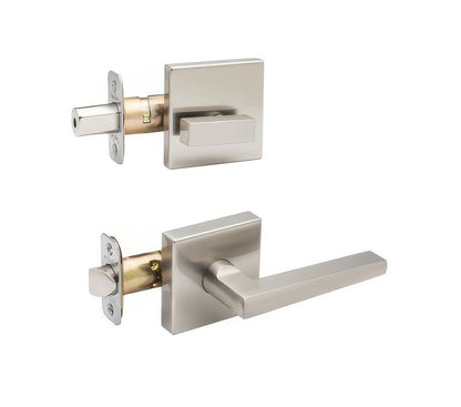 Copper Creek VL2810 Mid Century Modern Keyed Entry Single Cylinder Handleset Interior Pack.