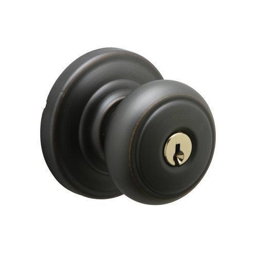 Schlage F51AAND-AND Accents Series Andover Panic Proof Keyed Entry Door Knob