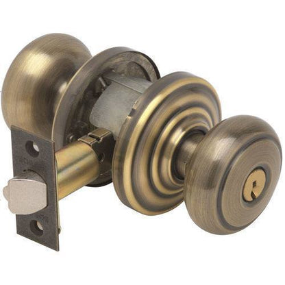 Schlage F51AAND-AND Accents Series Andover Panic Proof Keyed Entry Door Knob