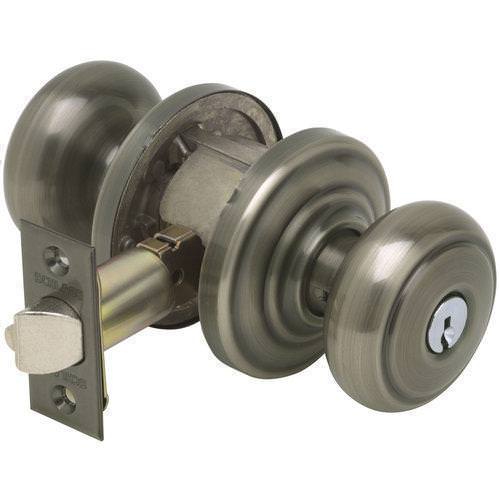 Schlage F51AAND-AND Accents Series Andover Panic Proof Keyed Entry Door Knob