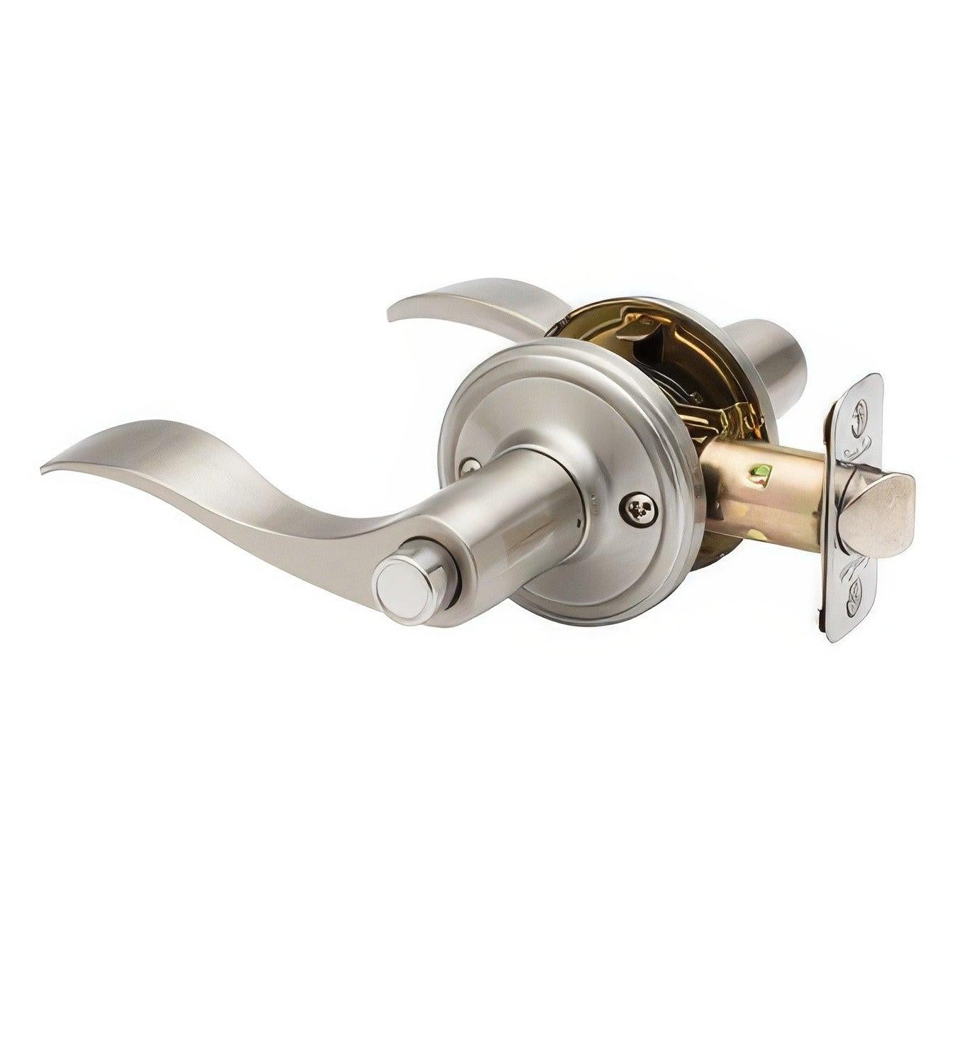 Copper Creek WL2231 Waverlie Push Button Privacy Door Lever