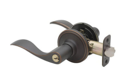 Copper Creek WL2240 Waverlie Keyed Entry Door Lever