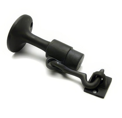 Ives WS445 Cast Brass or Aluminum Wall Door Stop with Manual Hold-Open Hook 5 3/4" Engaged Projection
