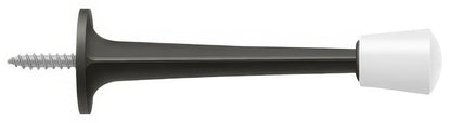 Deltana ZBDS30 3" Baseboard Door Stop with White Cap