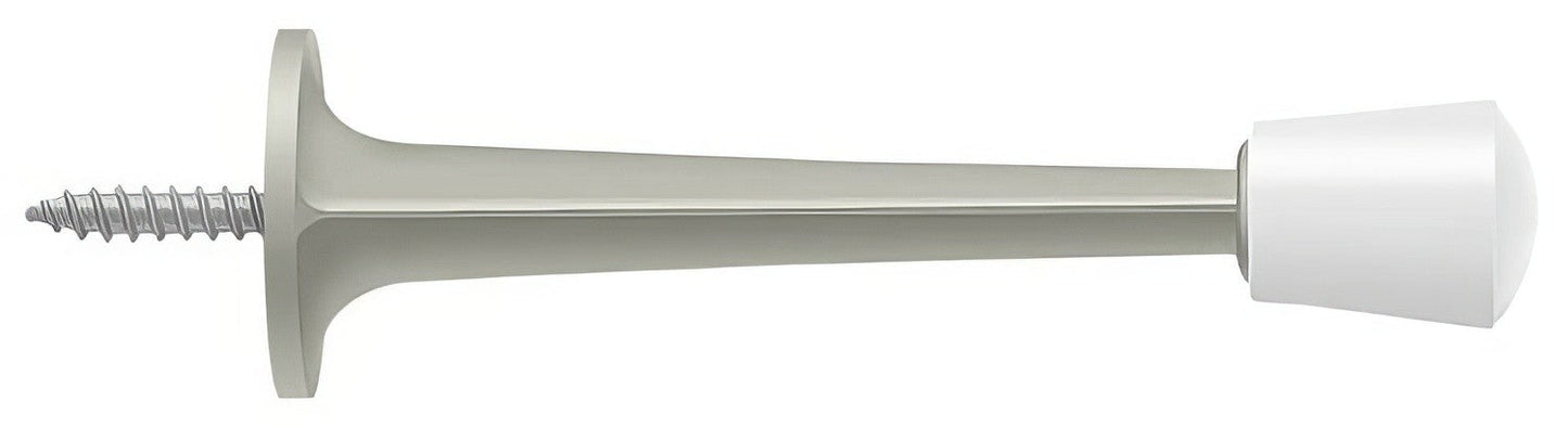 Deltana ZBDS30 3" Baseboard Door Stop with White Cap