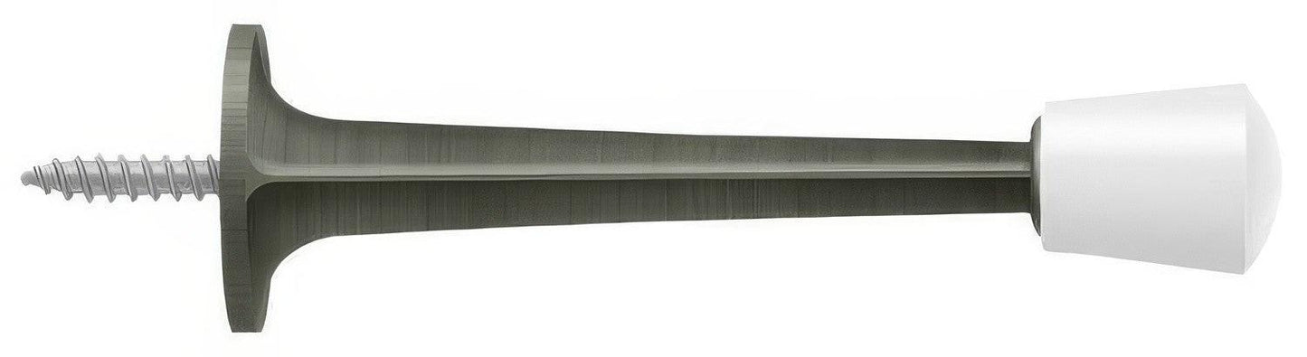 Deltana ZBDS30 3" Baseboard Door Stop with White Cap.