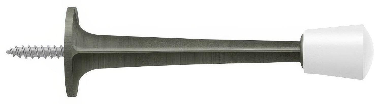 Deltana ZBDS30 3" Baseboard Door Stop with White Cap.