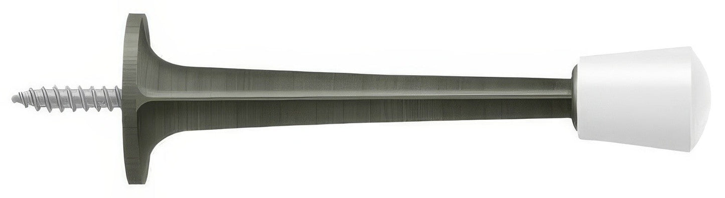 Deltana ZBDS30 3" Baseboard Door Stop with White Cap