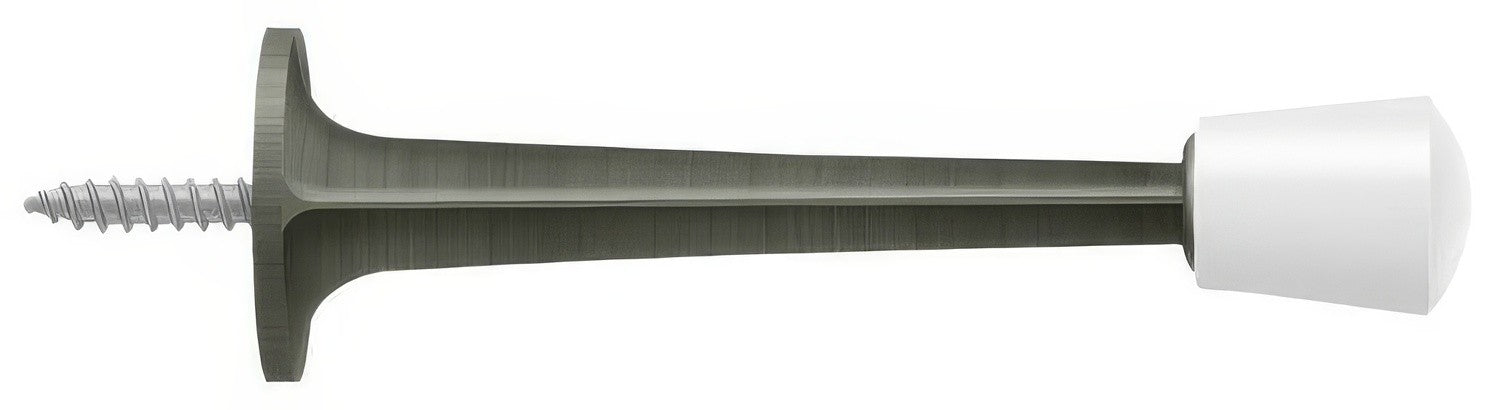 Deltana ZBDS30 3" Baseboard Door Stop with White Cap
