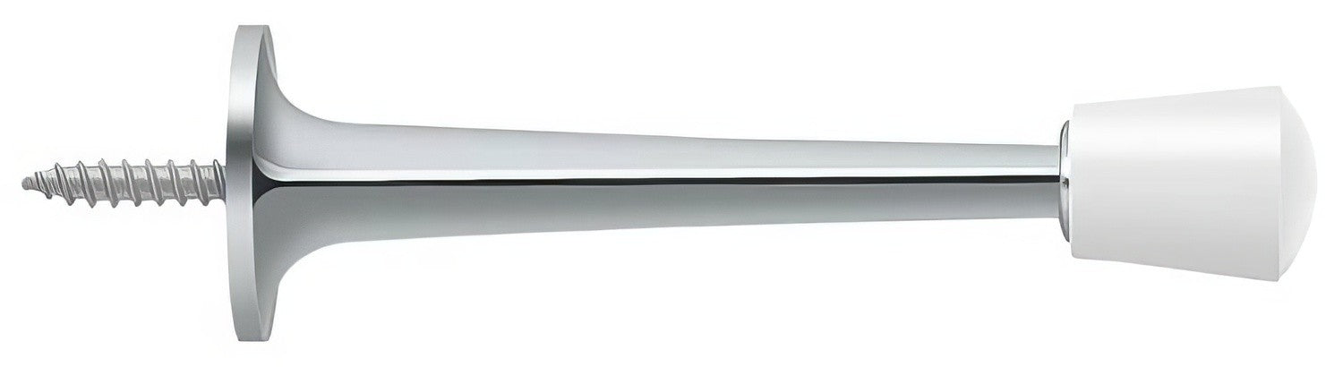 Deltana ZBDS30 3" Baseboard Door Stop with White Cap