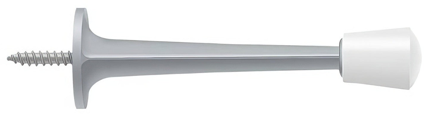 Deltana ZBDS30 3" Baseboard Door Stop with White Cap