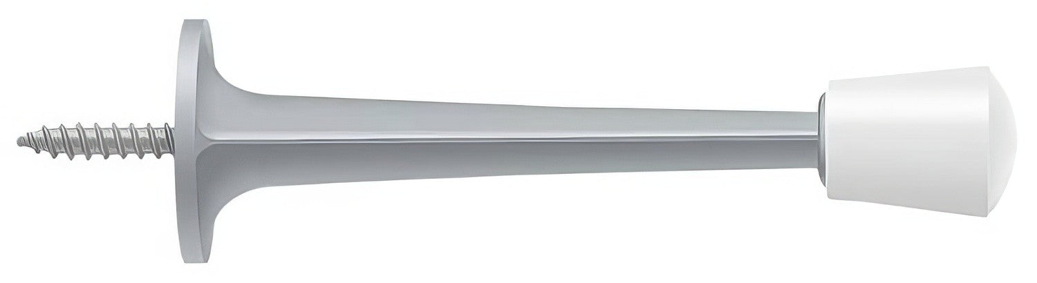 Deltana ZBDS30 3" Baseboard Door Stop with White Cap