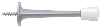 Deltana ZBDS30 3" Baseboard Door Stop with White Cap