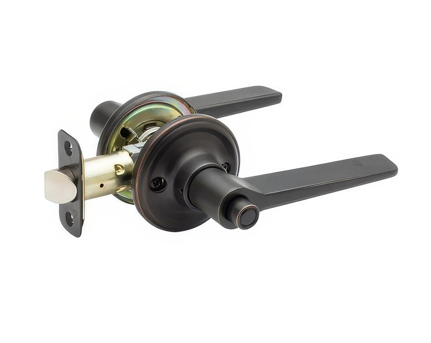 Copper Creek ZL2231 Zane Privacy Door Lever Set with Push Button.