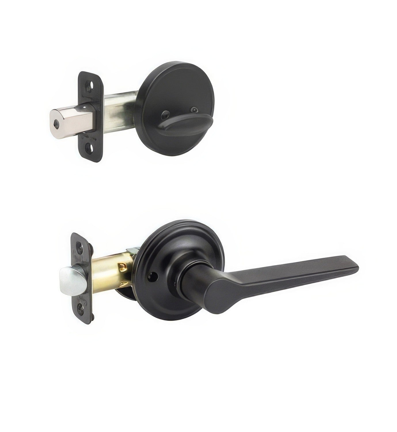 Copper Creek ZL2810 Zane Single Cylinder Interior Door Handleset with Interior Thumbturn