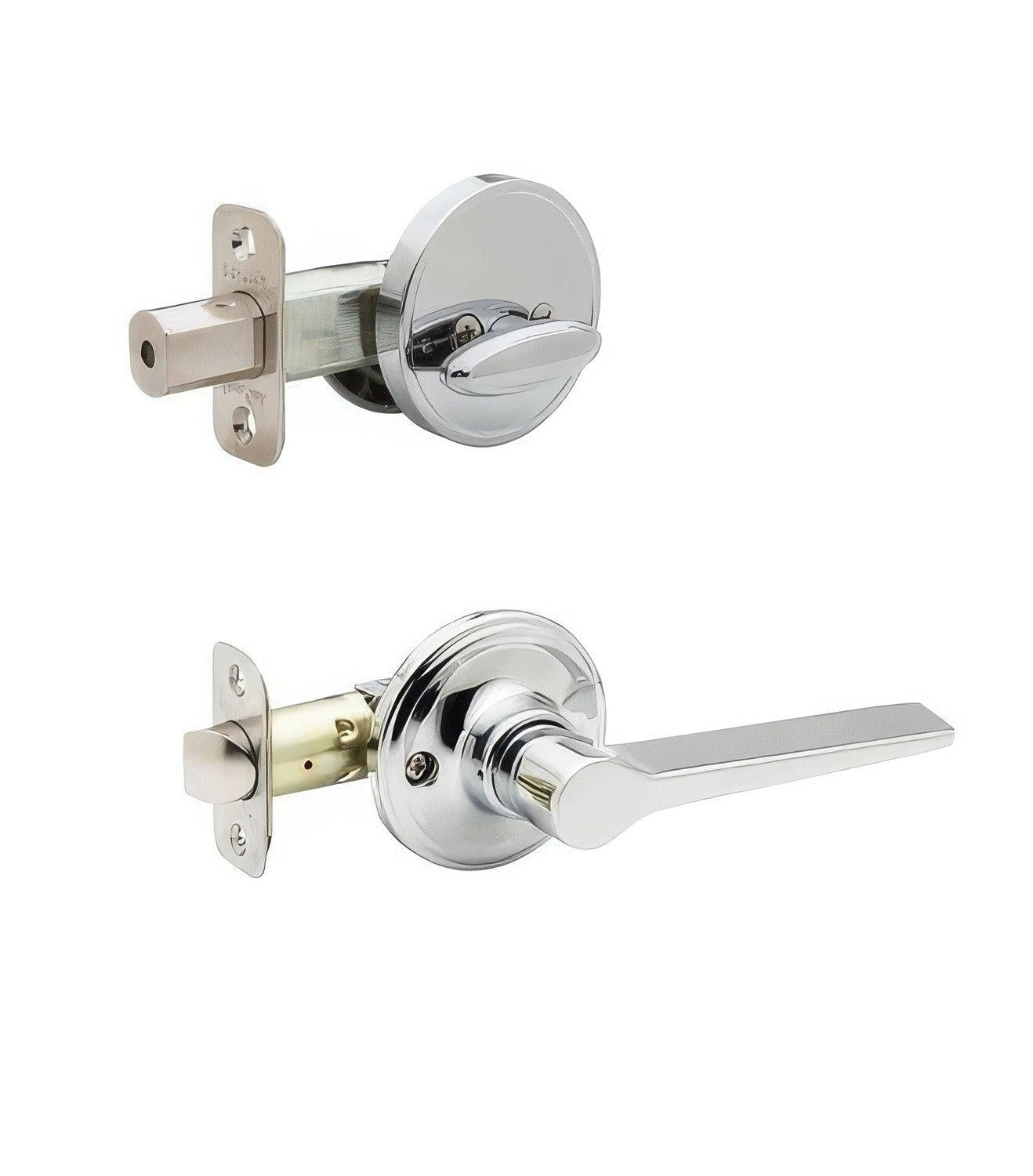 Copper Creek ZL2810 Zane Single Cylinder Interior Door Handleset with Interior Thumbturn